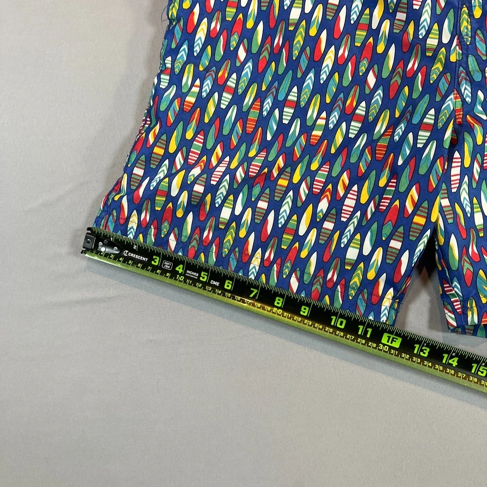 Club Room Swim Trunks Shorts Mens Medium Multicolor Geometric Mesh Quick Drying
